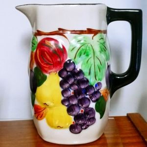 Pitcher hand painted vintage